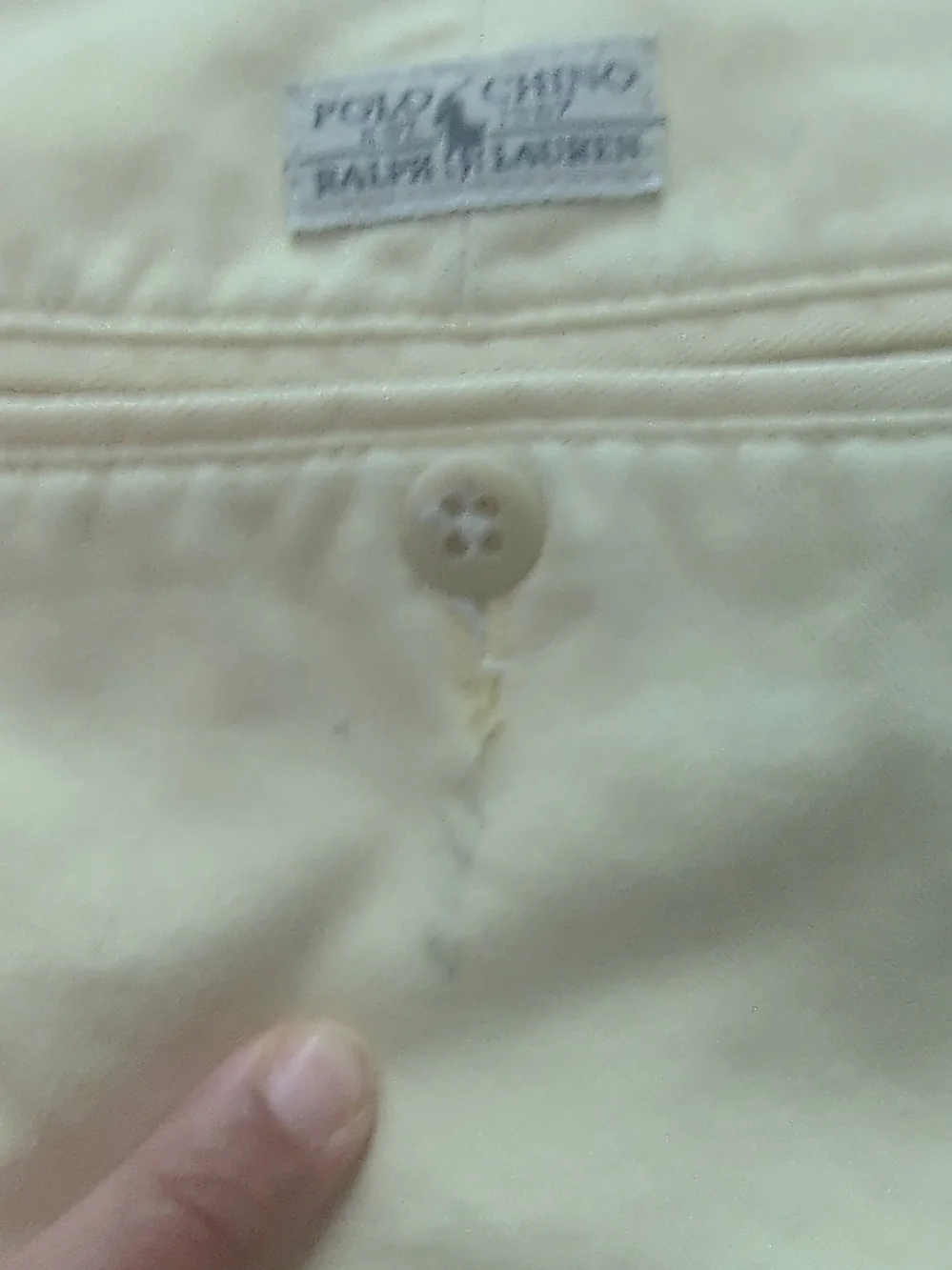 Polo by Ralph Lauren Butter Yellow Vintage Flat Front Chino Shorts Unisex